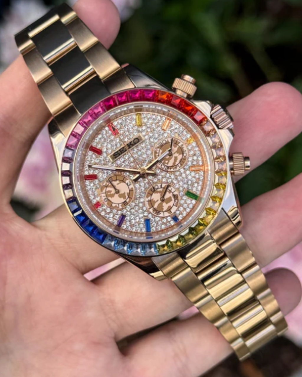 Sietona | Rose Gold Diamond Rainbow