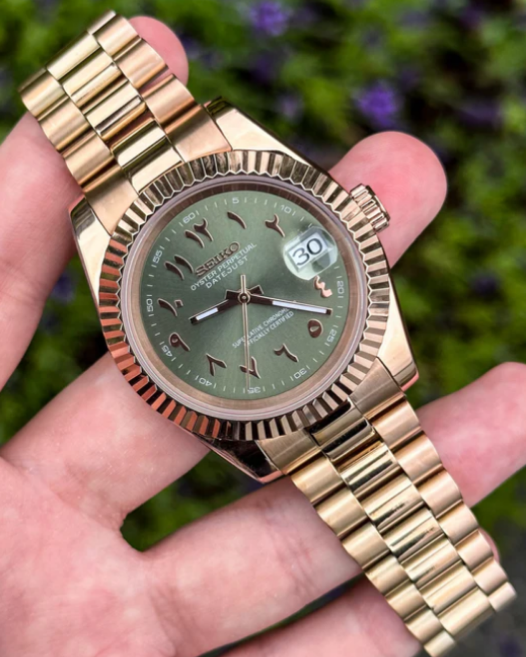 Siekojust | Rose Gold Arabic Olive