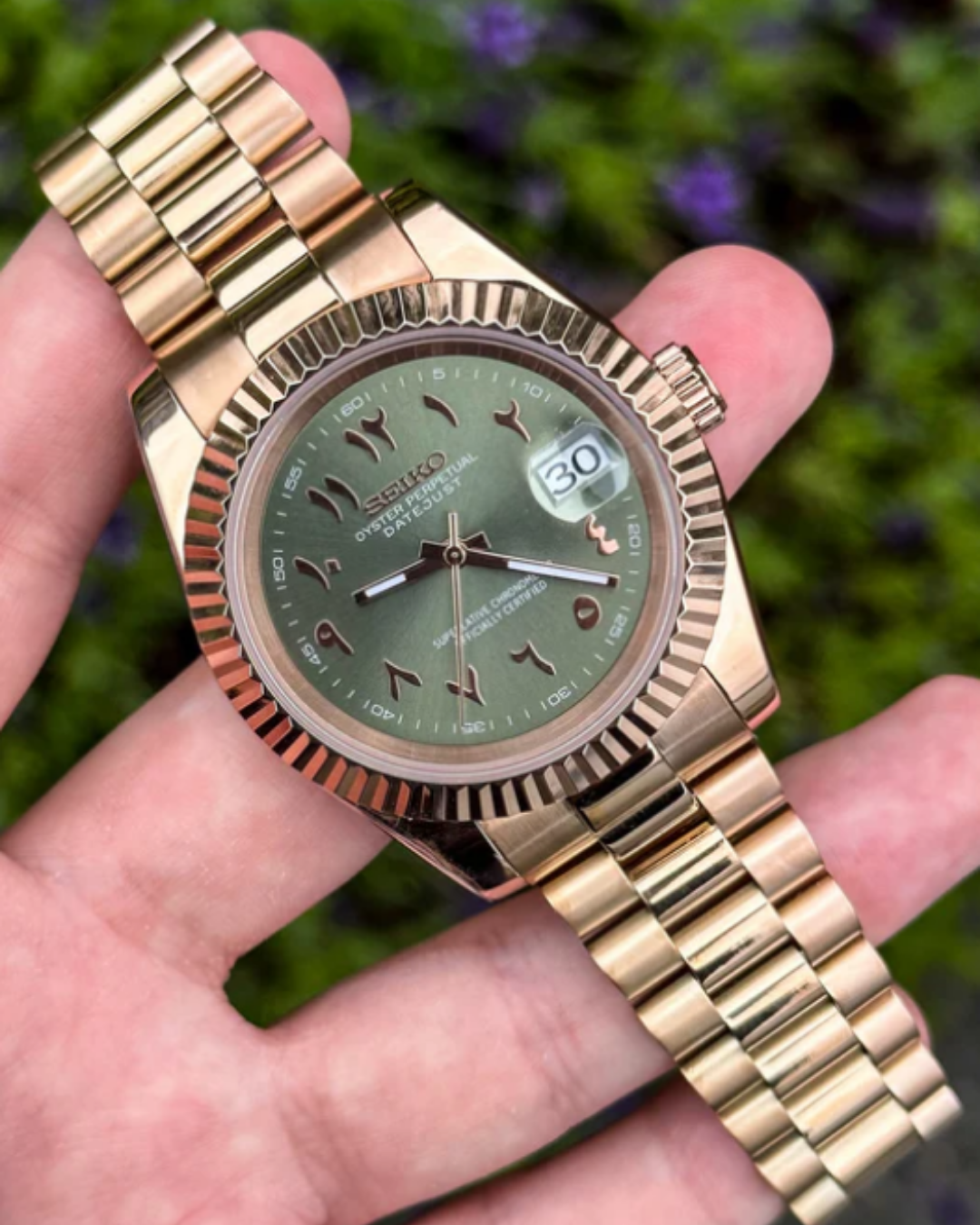 Siekojust | Rose Gold Arabic Olive