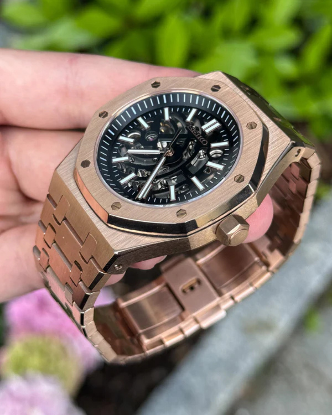 Royal Seikoak | Rose Gold Skeleton